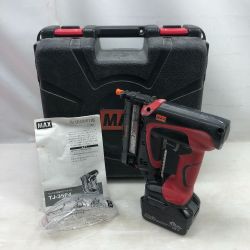 ◇◇ MAX マックス 工具関連用品 充電式ピンネイラ 充電池・ケース付 コードレス式 TJ-35P4 レッド Cランク
