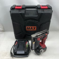 ◇◇ MAX マックス 工具 バッテリータッカー 充電器・充電池1個・ケース付 コードレス式 TG-Z4-BC レッド Cランク