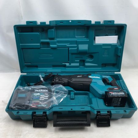  MAKITA マキタ 工具 レシプロソー 未使用品(S) 充電器・充電池1個・ケース付 コードレス式 40v JR002G ブルー