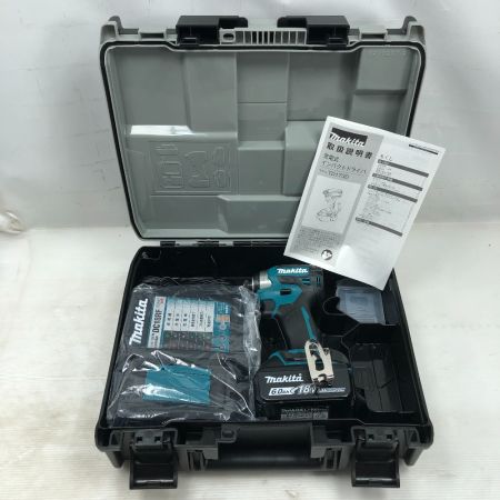  MAKITA マキタ 工具 インパクトドライバ 未使用品(S) 充電器・充電池1個・ケース付 コードレス式 TD173D ブルー