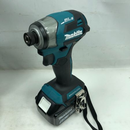  MAKITA マキタ 工具 インパクトドライバ 未使用品(S) 充電器・充電池1個・ケース付 コードレス式 TD173D ブルー