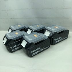 ◇◇ MAKITA マキタ 工具関連用品 バッテリー 未使用品(S) 5個セット BL1860B ブラック Sランク
