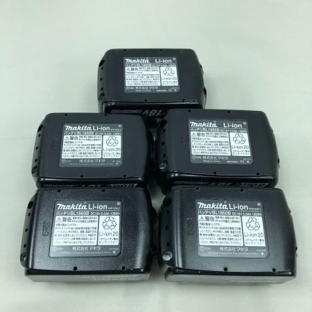  MAKITA マキタ 工具関連用品 バッテリー 未使用品(S) 5個セット BL1860B ブラック