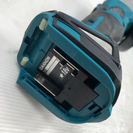  MAKITA マキタ 工具 ディスクグラインダー 充電器・充電池2個・ケース付 コードレス式 GA404DRGXN ブルー