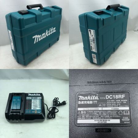  MAKITA マキタ 工具 ディスクグラインダー 充電器・充電池2個・ケース付 コードレス式 GA404DRGXN ブルー