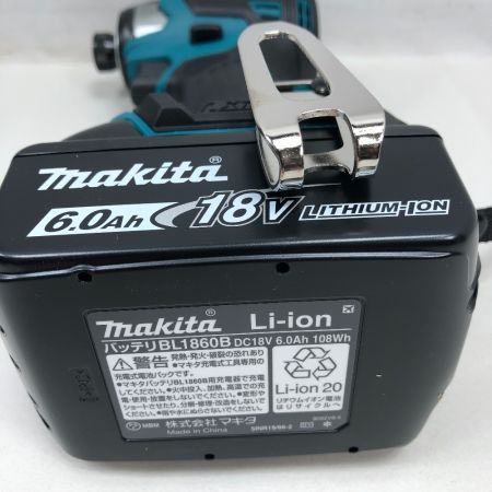  MAKITA マキタ 工具 インパクトドライバ 未使用品(S) 充電器・充電池1個・ケース付 TD173D ブルー