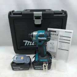 ◇◇ MAKITA マキタ 工具 インパクトドライバ 未使用品(S) 充電池2個・ケース付 コードレス式 TD173D ブルー Sランク