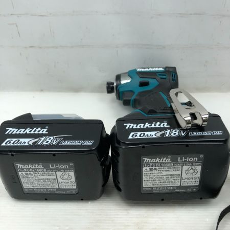  MAKITA マキタ 工具 インパクトドライバ 未使用品(S) 充電池2個・ケース付 コードレス式 TD173D ブルー