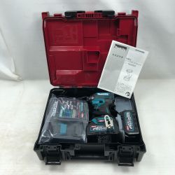 ◇◇ MAKITA マキタ 工具 インパクトドライバ 未使用品(S) 充電器・充電池2個・ケース付 コードレス式 40v TD002GRDX ブルー Sランク