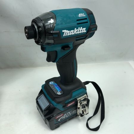  MAKITA マキタ 工具 インパクトドライバ 未使用品(S) 充電器・充電池2個・ケース付 コードレス式 40v TD002GRDX ブルー