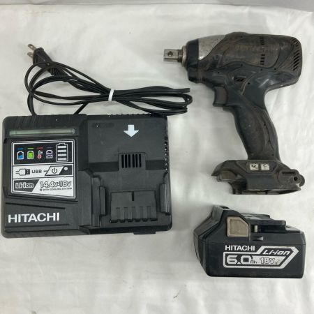 HITACHI 日立 工具 インパクトレンチ HITACHI WR18DBDL ブラック 充電器・充電池1個付  18v 6.0Ah WR18DBDL ブラック