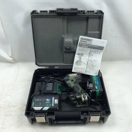  HiKOKI ハイコーキ 工具 インパクトドライバ 程度A 充電器・充電池1個・ケース付 コードレス式 WH36DD オリーブ