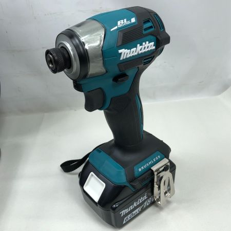  MAKITA マキタ 工具 インパクトドライバ 未使用品(S) 充電器・充電池1個・ケース付 TD173D ブルー
