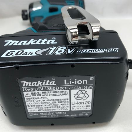  MAKITA マキタ 工具 インパクトドライバ 未使用品(S) 充電器・充電池1個・ケース付 TD173D ブルー