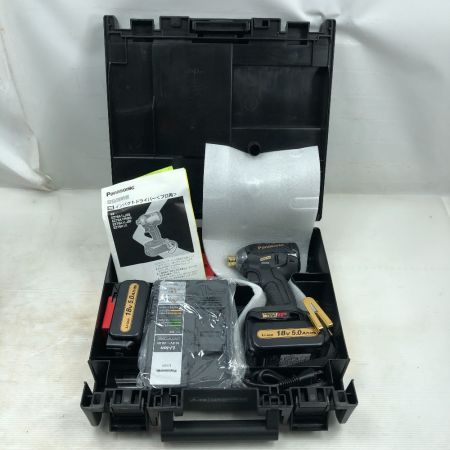  Panasonic パナソニック 工具 インパクトドライバ　未使用品(S) 充電器・充電池2個・ケース付 コードレス式 EZ76A1LJ2GT1 ブラック