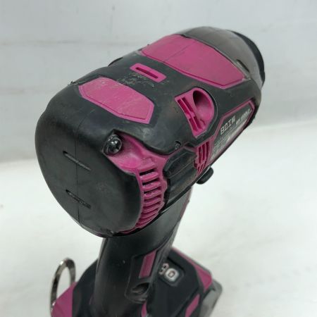  HITACHI 日立 工具 インパクトドライバ 充電器・充電池2個・ケース付 WH18DDL2 ショッキングピンク