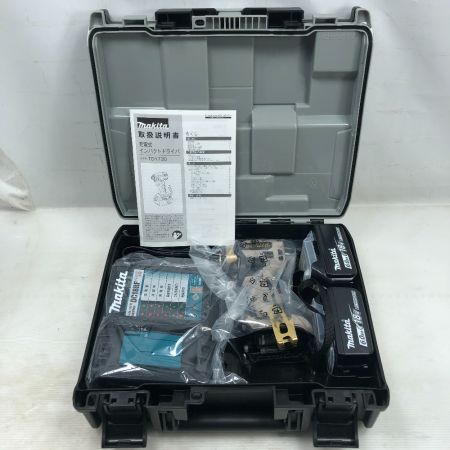  MAKITA マキタ 工具 インパクトドライバ 未使用品(S) 充電器・充電池2個・ケース付 TD173DGXPG グレージュ