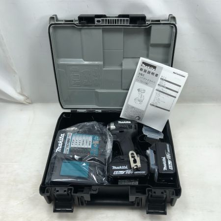  MAKITA マキタ 工具 インパクトドライバ 未使用品(S) 充電器・充電池2個・ケース付 コードレス式 TD173DRGXB ブラック