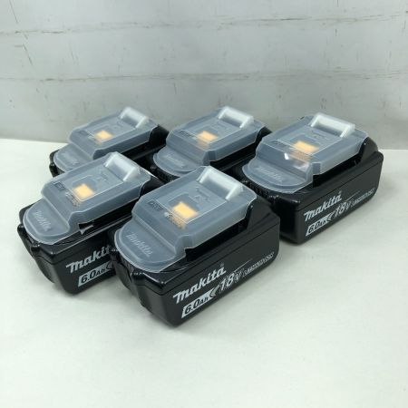  MAKITA マキタ 工具関連用品 バッテリー 未使用品(S) ５個セット BL1860B ブラック