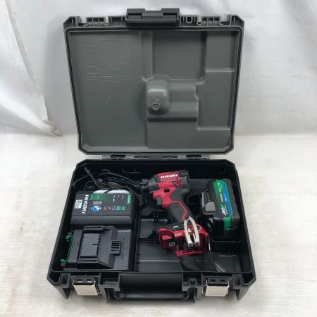  HiKOKI ハイコーキ 工具 インパクトドライバ 充電器・充電池1個付 コードレス式 WH36DD レッド