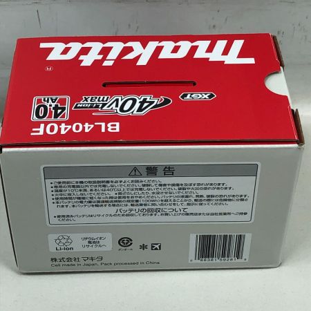  MAKITA マキタ 工具関連用品 バッテリー 未使用品(S) 本体のみ 40v BL4040F ブラック