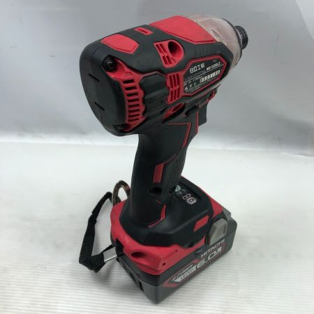  HITACHI 日立 工具 インパクトドライバ 充電器・充電池2個・ケース付 コードレス式 WH18DDL2 レッド