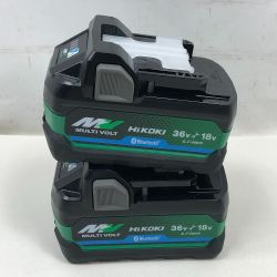 ◇◇ HiKOKI ハイコーキ 工具関連用品 バッテリー 2個セット 未使用品(S) BSL36A18BX ブラック Sランク