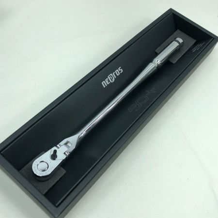  nepros 工具 ハンドツール ロングフレックスラチェットハンドル 未使用品(S) NBR390AFL シルバー