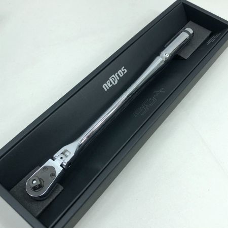  nepros 工具 ハンドツール ロングフレックスラチェットハンドル 未使用品(S) NBR390AFL シルバー