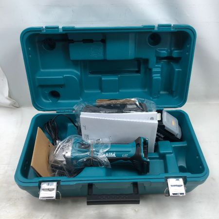  MAKITA マキタ 工具 ディスクグラインダー 未使用品(S) 充電器・充電池1個・ケース付 コードレス式 GA402DRG ブルー