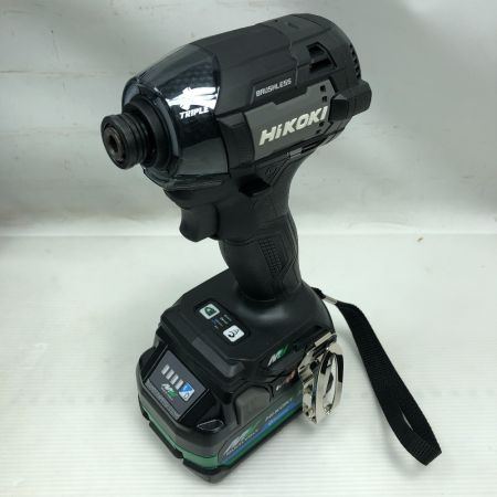  HiKOKI ハイコーキ 工具 インパクトドライバ 未使用品(S) 充電器・充電池1個・ケース付 コードレス式 WH36DD ブラック