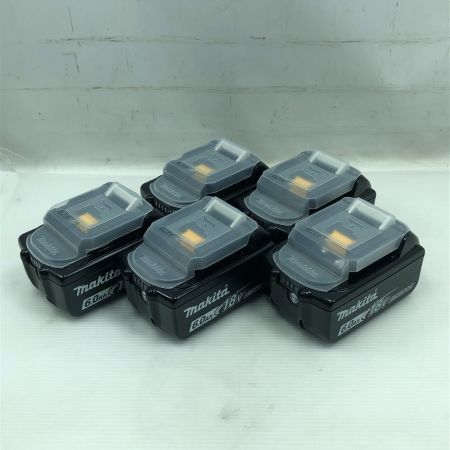  MAKITA マキタ バッテリー 未使用品(S) 本体のみ 5個セット BL1860B ブラック