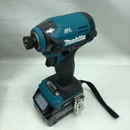  MAKITA マキタ 工具 インパクトドライバ 未使用品(S) 充電器・充電池2個・ケース付 コードレス式 40v TD003GRAX ブルー