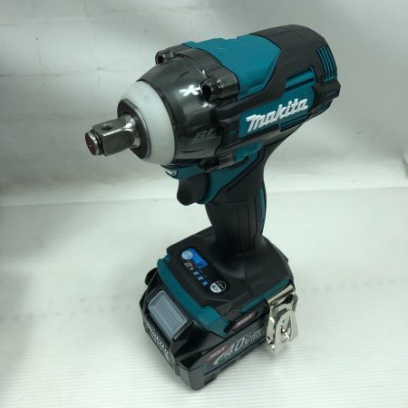  MAKITA マキタ 工具 インパクトレンチ 未使用品(S) 充電器・充電池2個・ケース付 コードレス式 40v TW004GRDX ブルー
