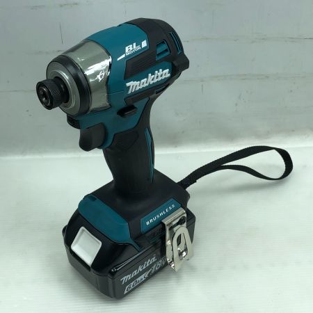 MAKITA マキタ インパクトドライバ 未使用品(S) 充電池2個・ケース付 コードレス式 TD173D ブルー