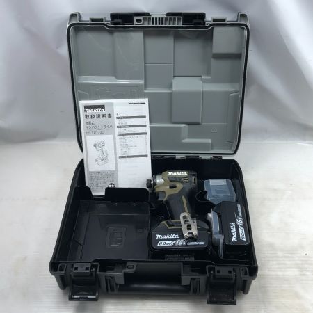  MAKITA マキタ 工具 インパクトドライバ 未使用品(S) 充電池2個・ケース付 コードレス式 TD173D オリーブ