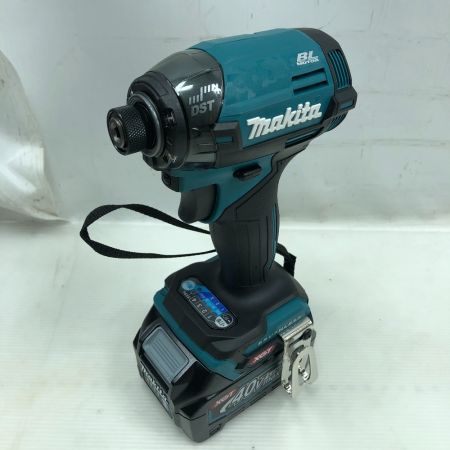  MAKITA マキタ 工具 インパクトドライバ  未使用品(S) 付属品完備 コードレス式 40v TD002GRDX ブルー