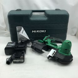 ◇◇ HiKOKI ハイコーキ 工具 バンドソー 充電器・充電池1個・ケース付 コードレス式 CB18DBL(S) グリーン Cランク
