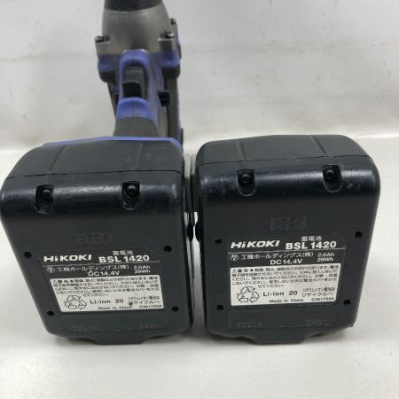  HiKOKI ハイコーキ 工具 インパクトドライバ 充電器・充電池2個・ケース付 コードレス式 FWH14DF ブルー