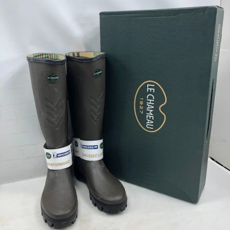  LE CHAMEAU 1927 レインブーツ 未使用品(S) 本体のみ オリーブ