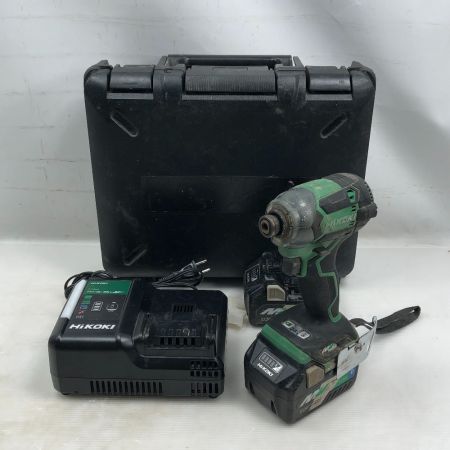  HiKOKI ハイコーキ 工具 インパクトドライバ 充電器・充電池2個・ケース付 コードレス式 WH36DC グリーン