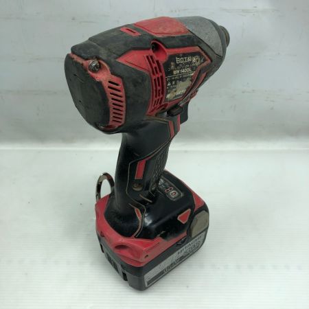  HITACHI 日立 工具 インパクトドライバ 充電器・充電池2個・限定モデルケース付 コードレス式 14.4v WH14DDl レッド