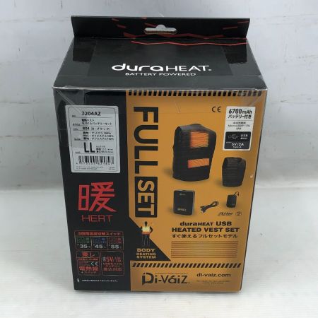  Di-Vaiz 電熱ベスト 未使用品(S) 付属品完備 LLサイズ 2204AZ ブラック