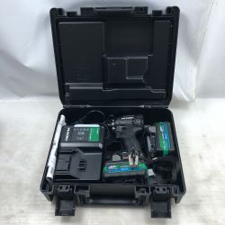 ◇◇ HiKOKI ハイコーキ インパクトドライバ 充電器・充電池2個・ケース付 コードレス式 WH36DC グリーン Bランク