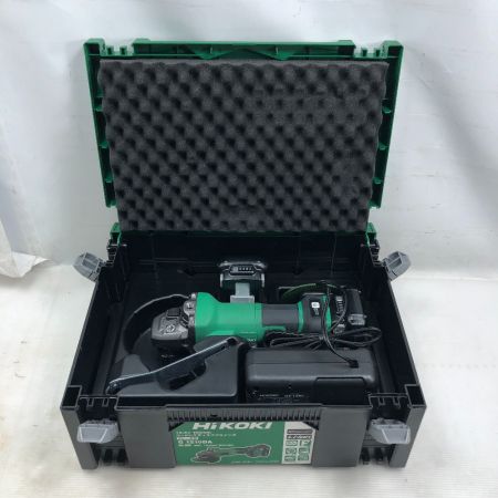  HiKOKI ハイコーキ 工具 ディスクグラインダー 充電器・充電池2個・ケース付 コードレス式 G1210DA グリーン