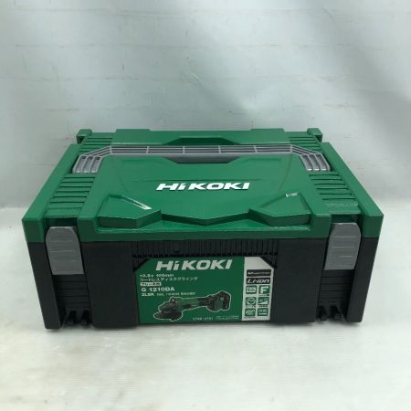  HiKOKI ハイコーキ 工具 ディスクグラインダー 充電器・充電池2個・ケース付 コードレス式 G1210DA グリーン