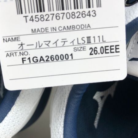  MIZUNO ミズノ 安全靴 未使用品(S) 26.0ｃｍ F1GA260001 ホワイト
