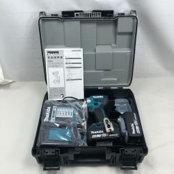 ◇◇ MAKITA マキタ 工具 インパクトドライバ 未使用品(S) 充電器・充電池2個・ケース付 コードレス式 TD173DRGX ブルー Sランク
