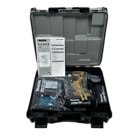  MAKITA マキタ インパクトドライバ 未使用品(S) 充電器・充電池2個・ケース付 コードレス式 TD173DGXPY イエロー