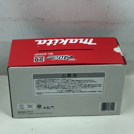  MAKITA マキタ バッテリー 未使用品(S) 本体のみ 40v 5.0Ah BL4050F ブラック